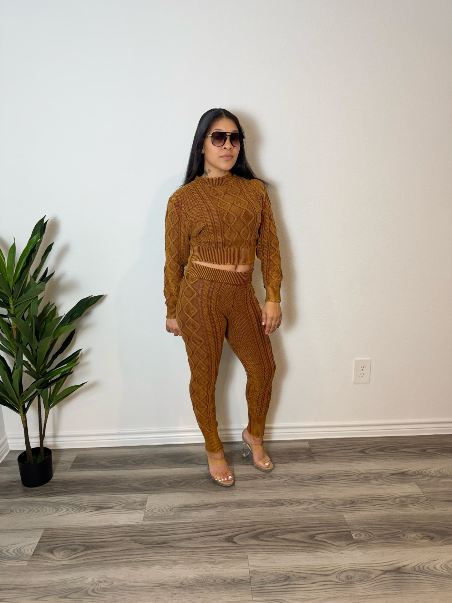 Lennox Knitted Set- Camel